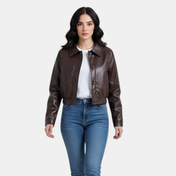 Women’s Faux Leather Jacket