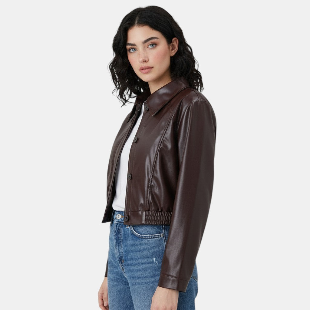 Women’s Faux Leather Jacket
