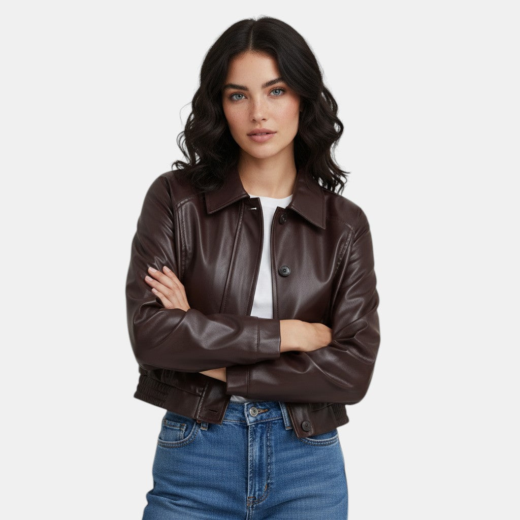 Women’s Faux Leather Jacket