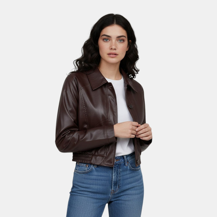 Women’s Faux Leather Jacket