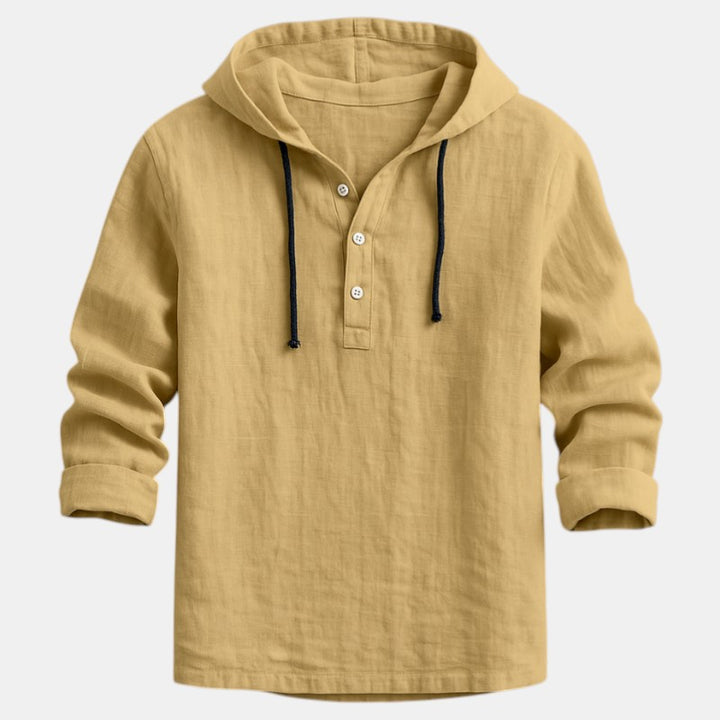 Men’s Lightweight Cotton Hooded Shirt