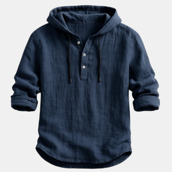 Men’s Lightweight Cotton Hooded Shirt