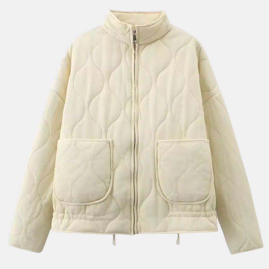 Women’s Quilted Jacket with Adjustable Waist