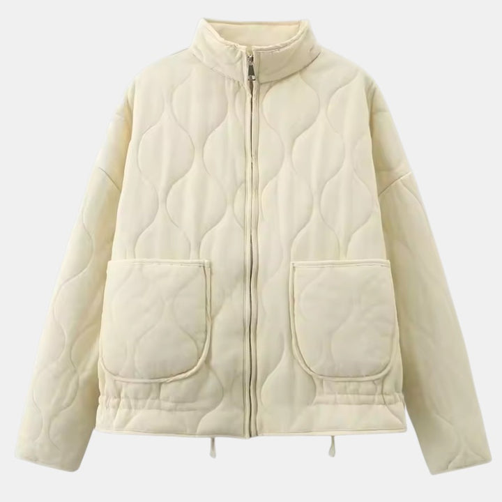 Women’s Quilted Jacket with Adjustable Waist