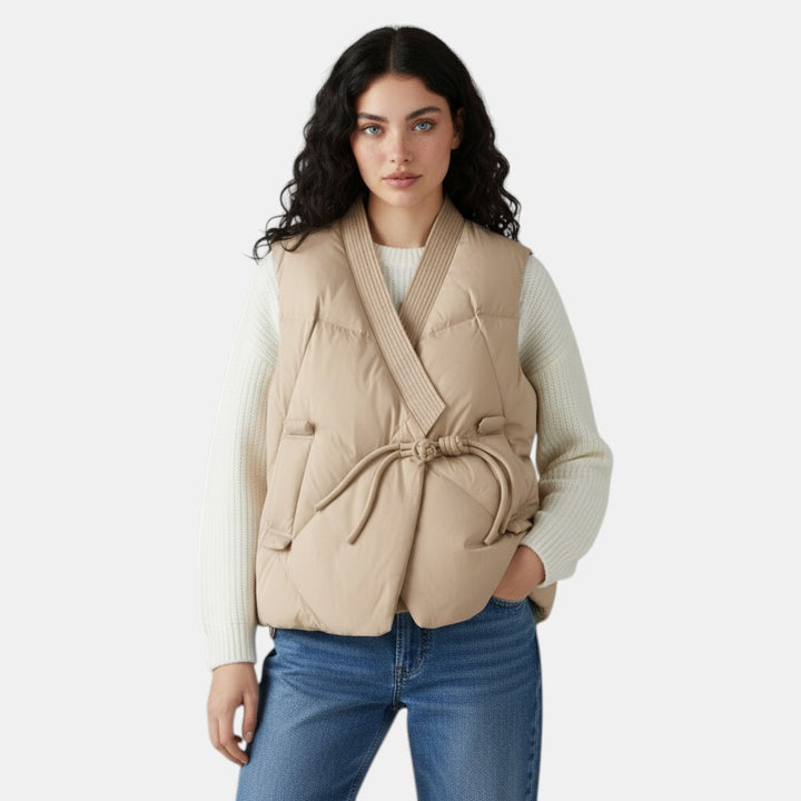 Women’s Cropped Quilted Vest