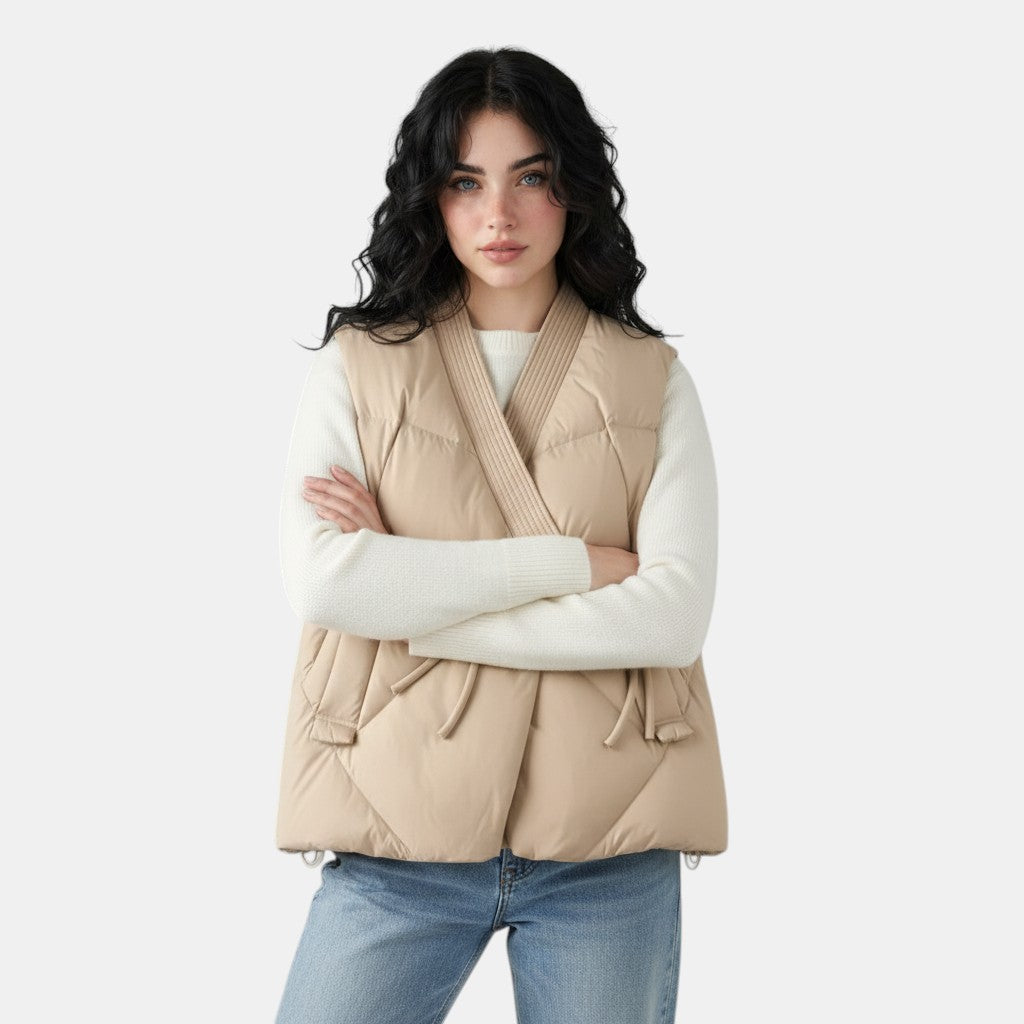 Women’s Cropped Quilted Vest