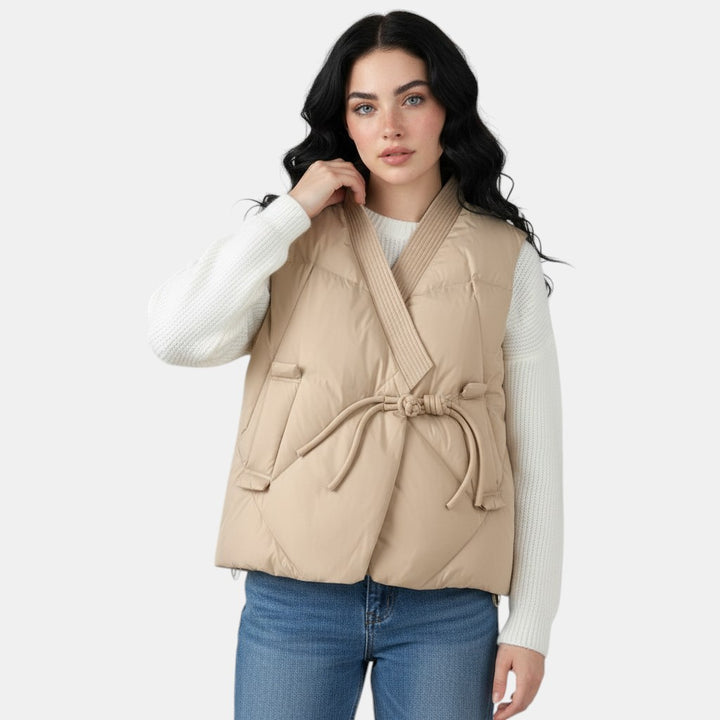 Women’s Cropped Quilted Vest