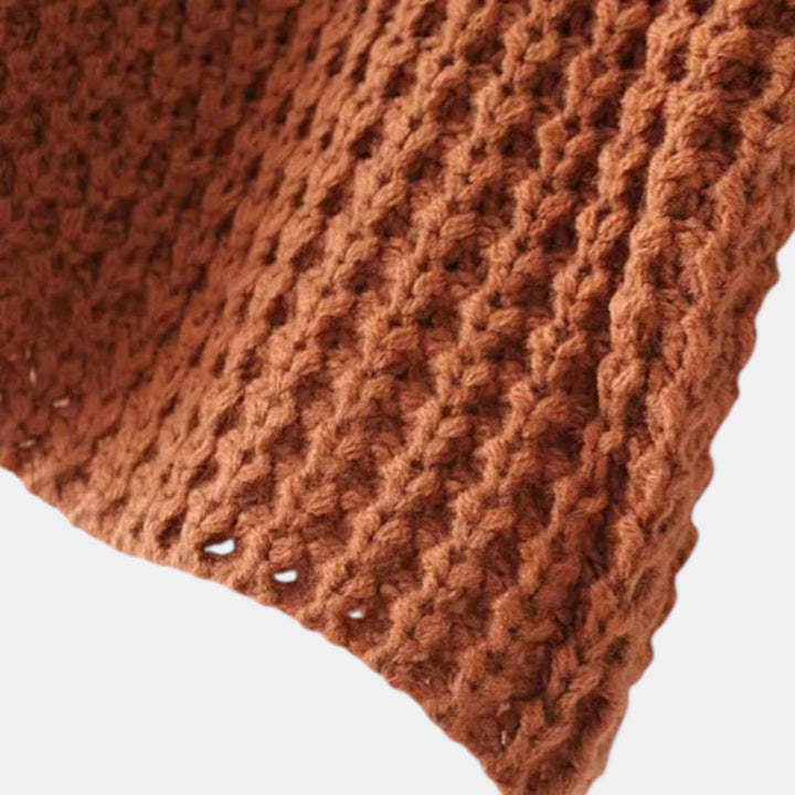 Women’s Boxy Waffle Knit Sweater