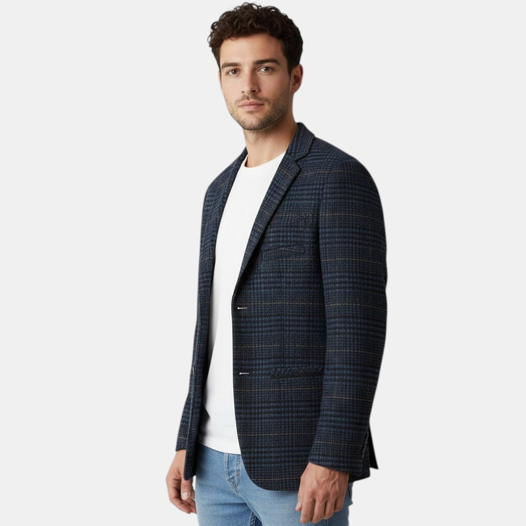Men’s Plaid Blazer Jacket