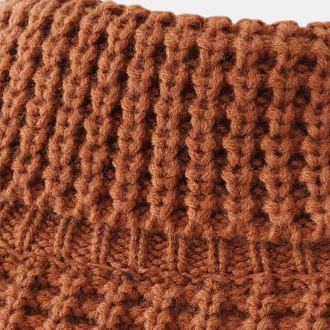 Women’s Boxy Waffle Knit Sweater