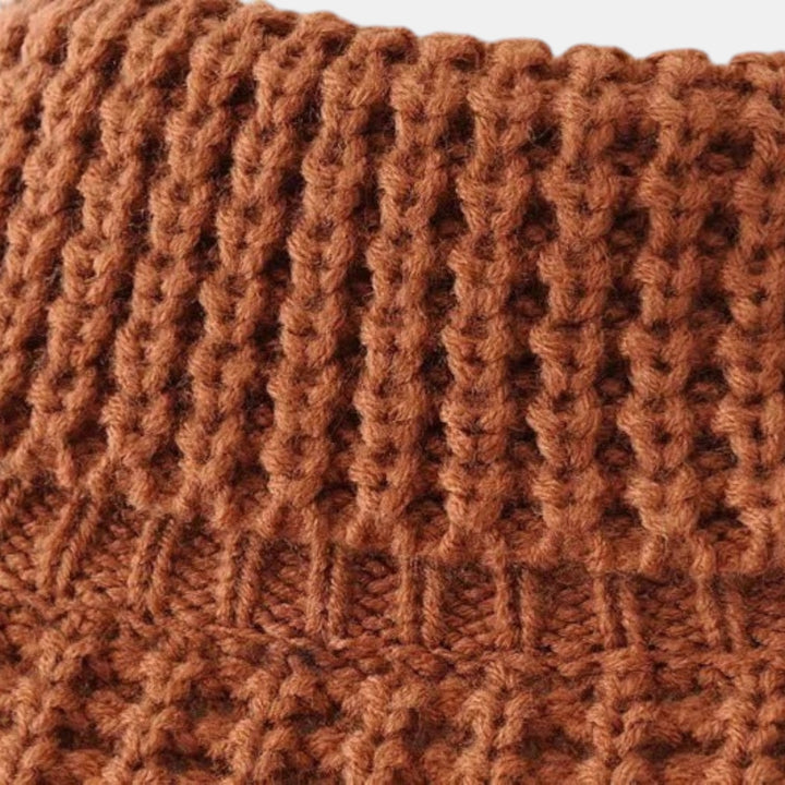 Women’s Boxy Waffle Knit Sweater