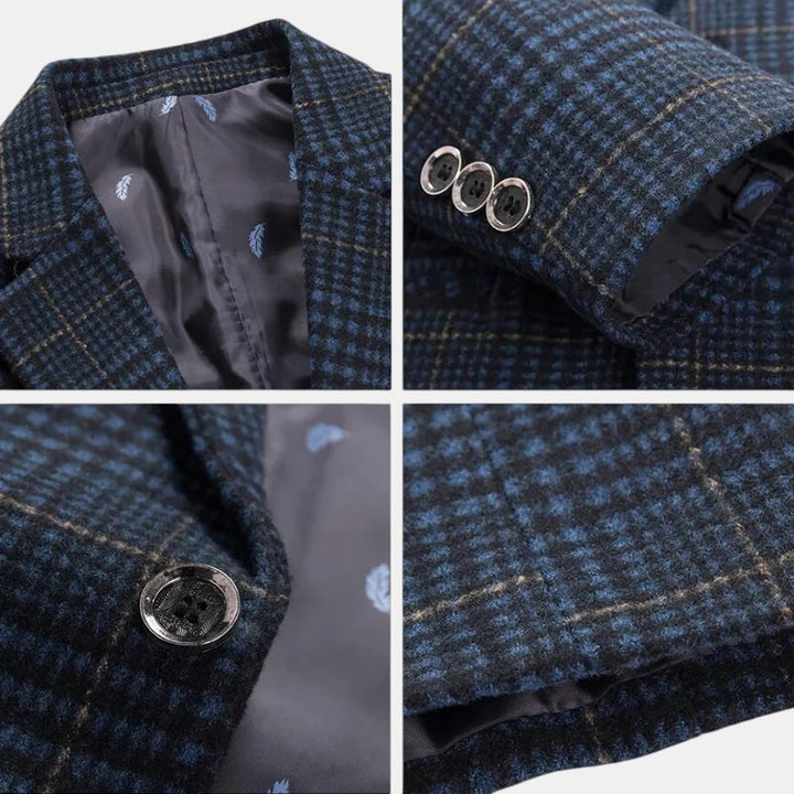 Men’s Plaid Blazer Jacket