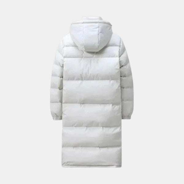 Men’s Long Puffer Coat with Hood