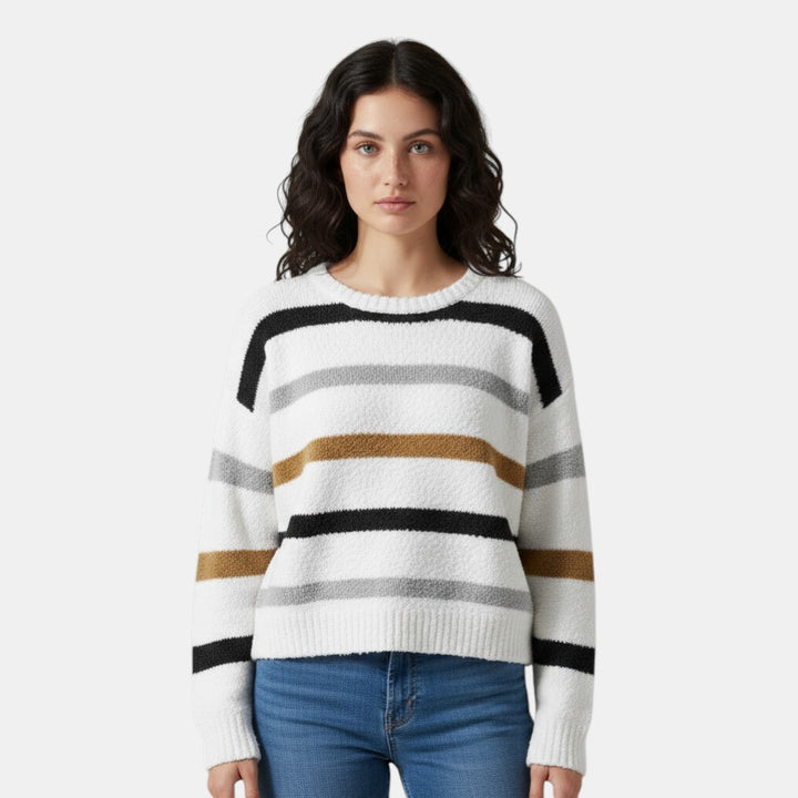 Women's Boxy Cropped Pullover Sweater