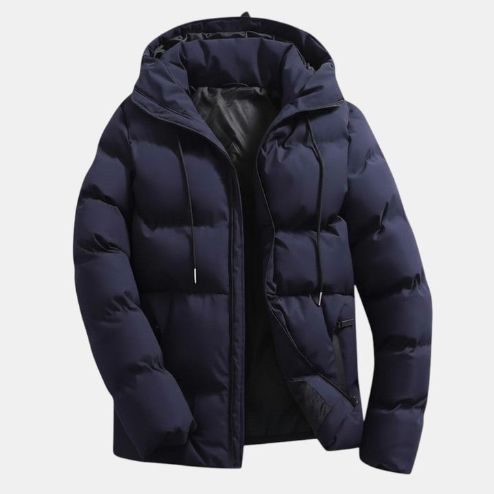 Men’s Waterproof Winter Coat with Adjustable Hood