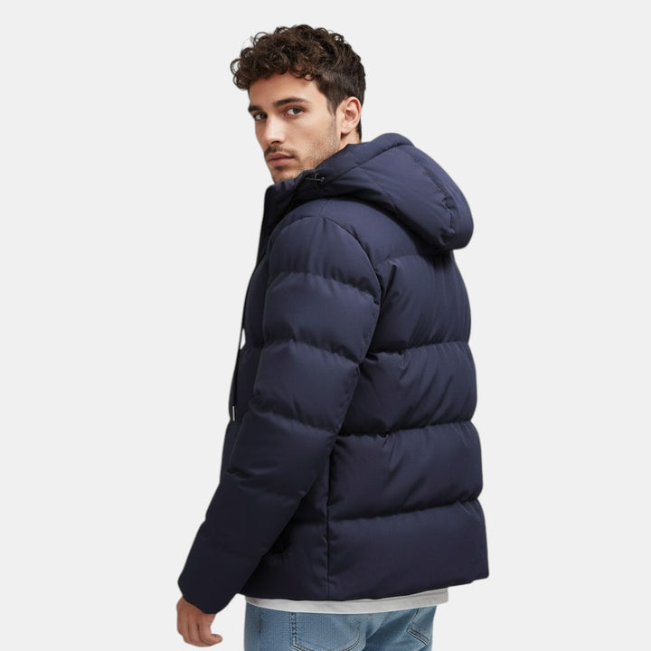 Men’s Waterproof Winter Coat with Adjustable Hood