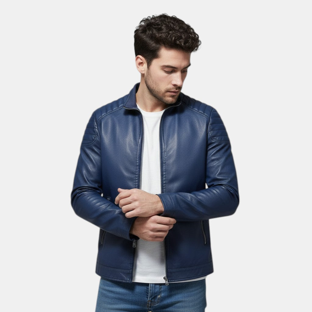 Men’s Genuine Leather Jacket Regular Fit