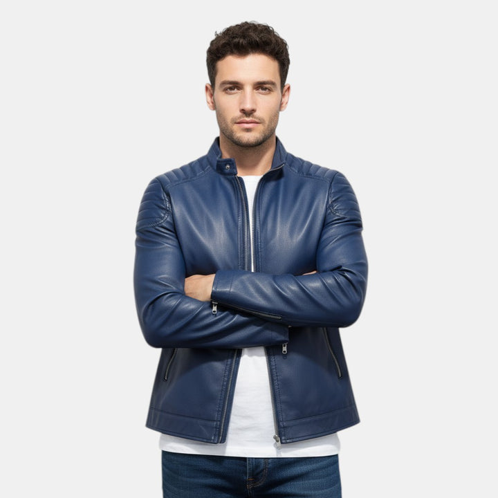 Men’s Genuine Leather Jacket Regular Fit