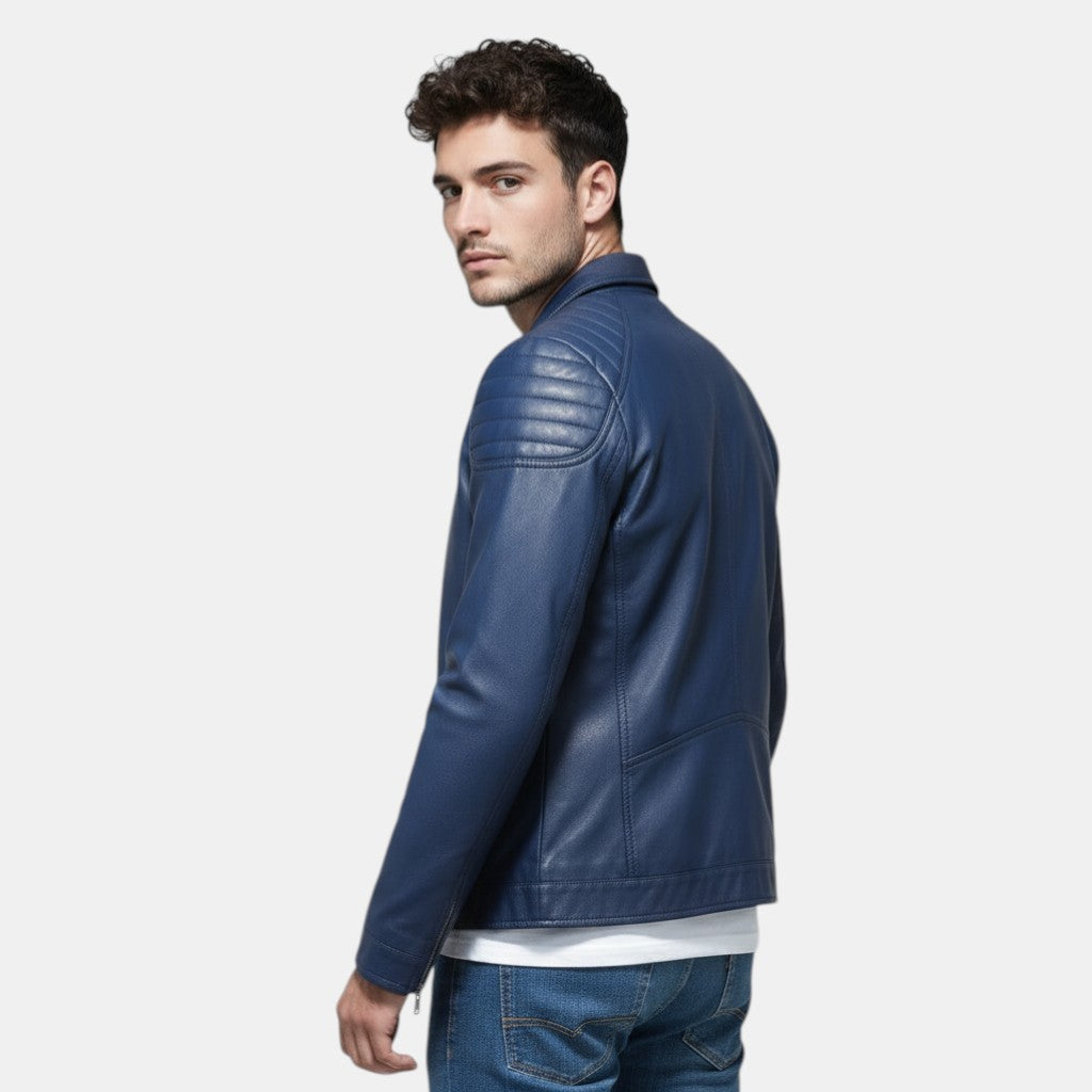 Men’s Genuine Leather Jacket Regular Fit