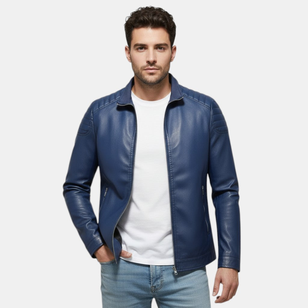 Men’s Genuine Leather Jacket Regular Fit