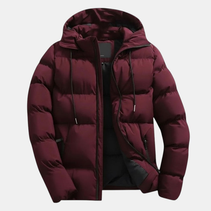 Men’s Waterproof Winter Coat with Adjustable Hood