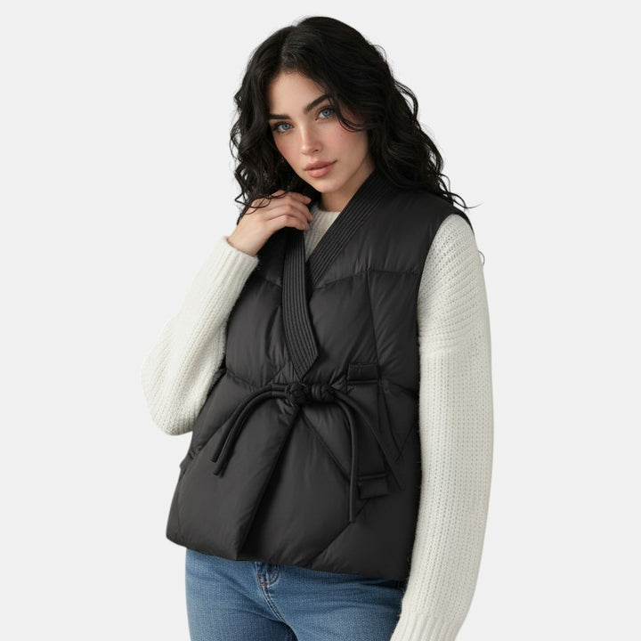 Women’s Cropped Quilted Vest